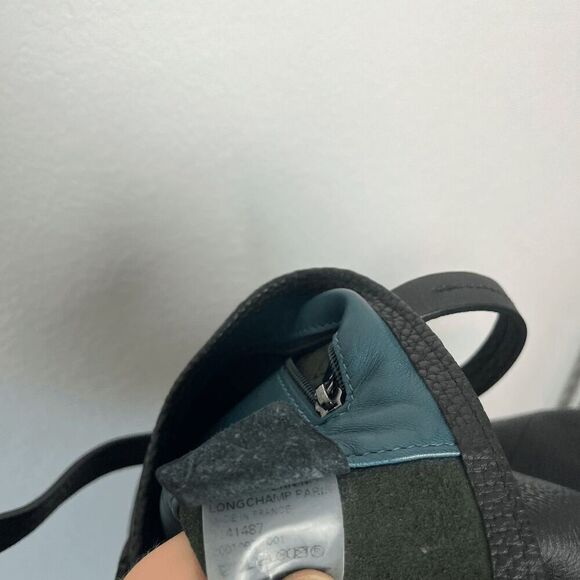 Longchamp Essential North/South Black Leather Tote Women's Purse - Picture 15 of 16